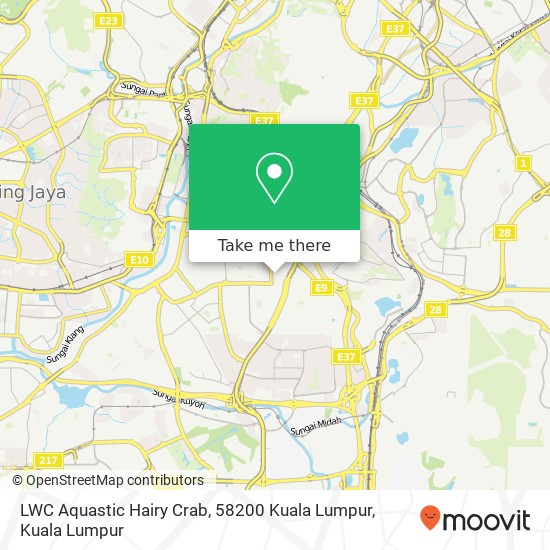 LWC Aquastic Hairy Crab, 58200 Kuala Lumpur map