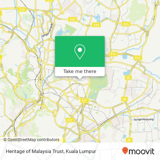 Heritage of Malaysia Trust map