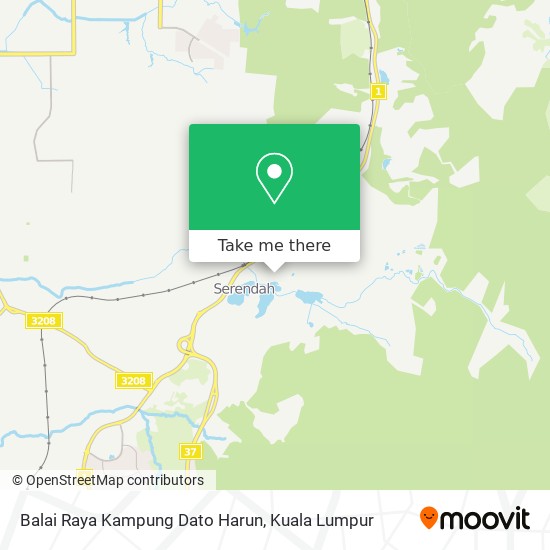 Peta Balai Raya Kampung Dato Harun