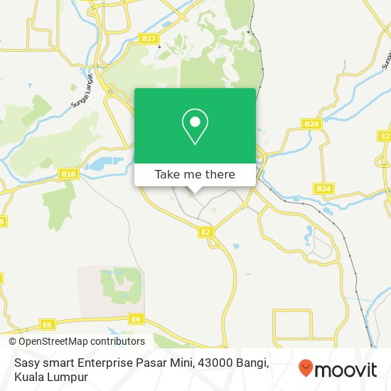 Peta Sasy smart Enterprise Pasar Mini, 43000 Bangi