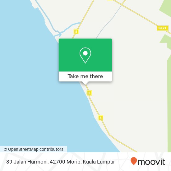 89 Jalan Harmoni, 42700 Morib map