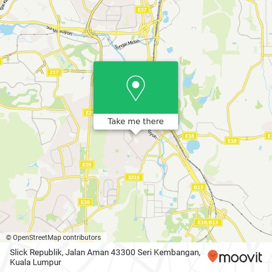 Slick Republik, Jalan Aman 43300 Seri Kembangan map