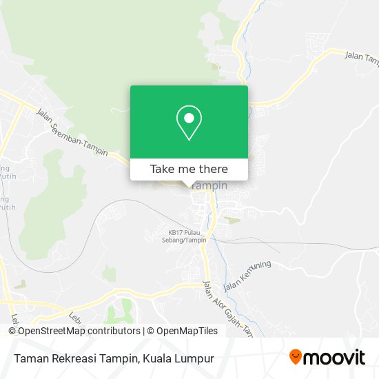 Peta Taman Rekreasi Tampin