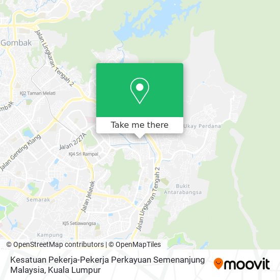 Peta Kesatuan Pekerja-Pekerja Perkayuan Semenanjung Malaysia