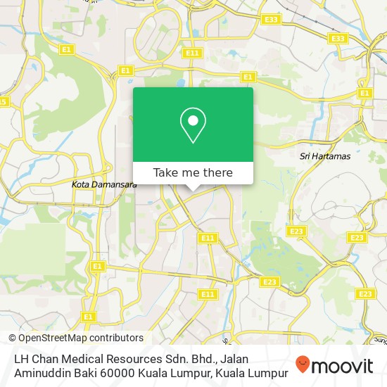 LH Chan Medical Resources Sdn. Bhd., Jalan Aminuddin Baki 60000 Kuala Lumpur map