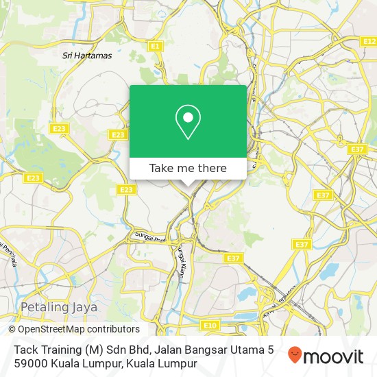 Tack Training (M) Sdn Bhd, Jalan Bangsar Utama 5 59000 Kuala Lumpur map