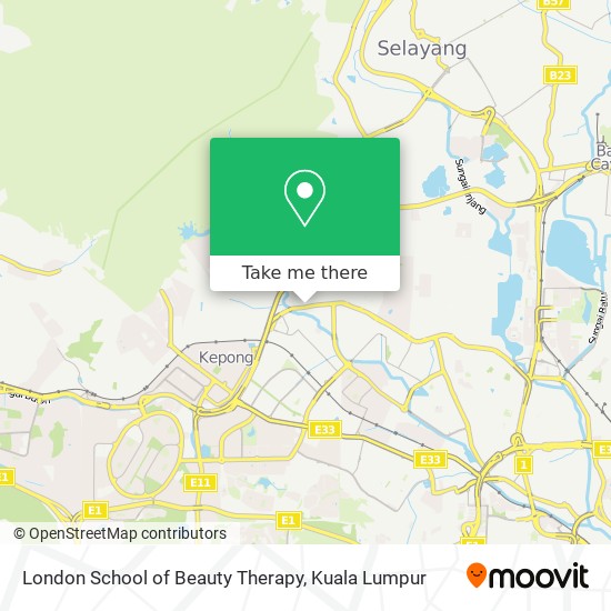 London School of Beauty Therapy map