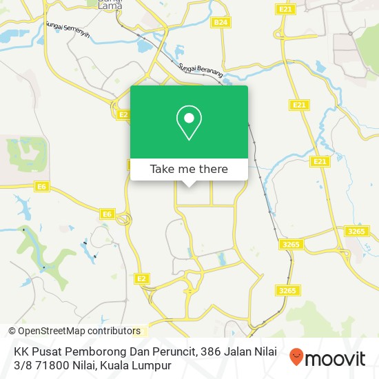KK Pusat Pemborong Dan Peruncit, 386 Jalan Nilai 3 / 8 71800 Nilai map