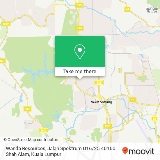 Wanda Resources, Jalan Spektrum U16 / 25 40160 Shah Alam map