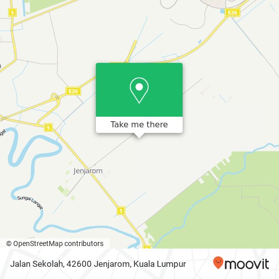 Peta Jalan Sekolah, 42600 Jenjarom