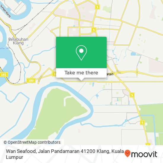 Wan Seafood, Jalan Pandamaran 41200 Klang map