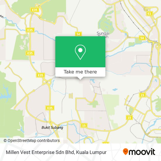 Millen Vest Enterprise Sdn Bhd map