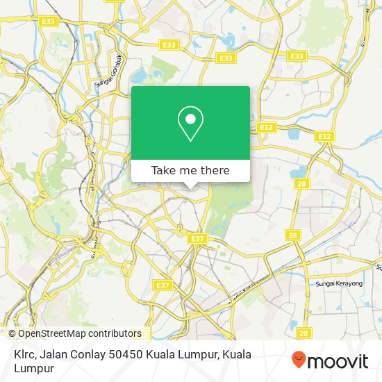 Peta Klrc, Jalan Conlay 50450 Kuala Lumpur