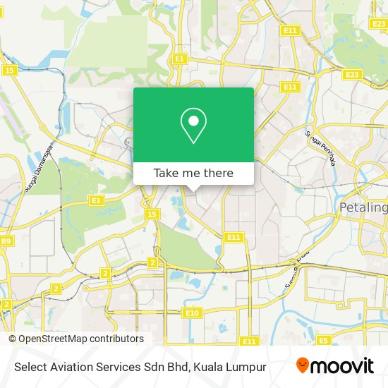 Select Aviation Services Sdn Bhd map