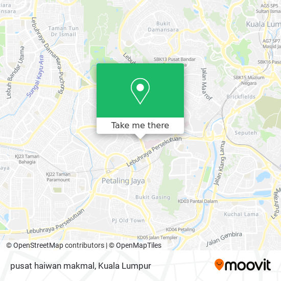 pusat haiwan makmal map