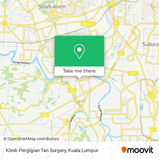 Klinik Pergigian Tan Surgery map