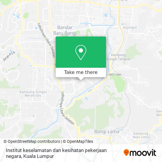 Peta Institut keselamatan dan kesihatan pekerjaan negara