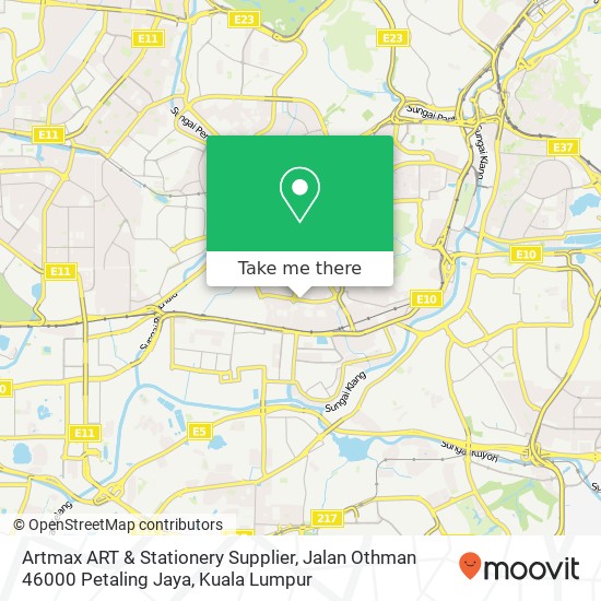 Artmax ART & Stationery Supplier, Jalan Othman 46000 Petaling Jaya map