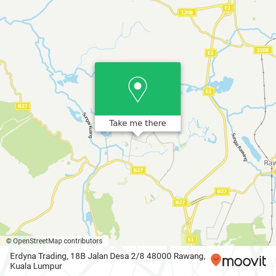 Peta Erdyna Trading, 18B Jalan Desa 2 / 8 48000 Rawang