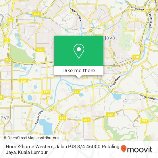 Home2home Western, Jalan PJS 3 / 4 46000 Petaling Jaya map