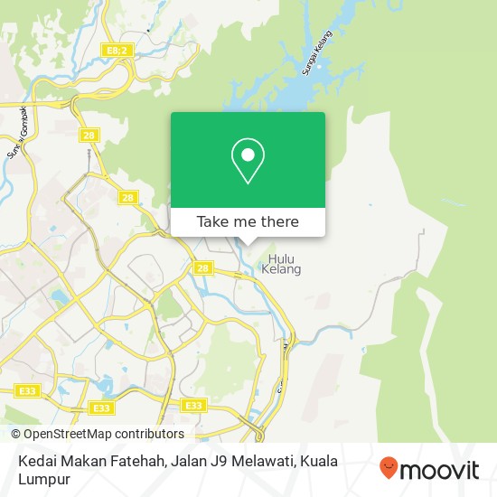 Kedai Makan Fatehah, Jalan J9 Melawati map