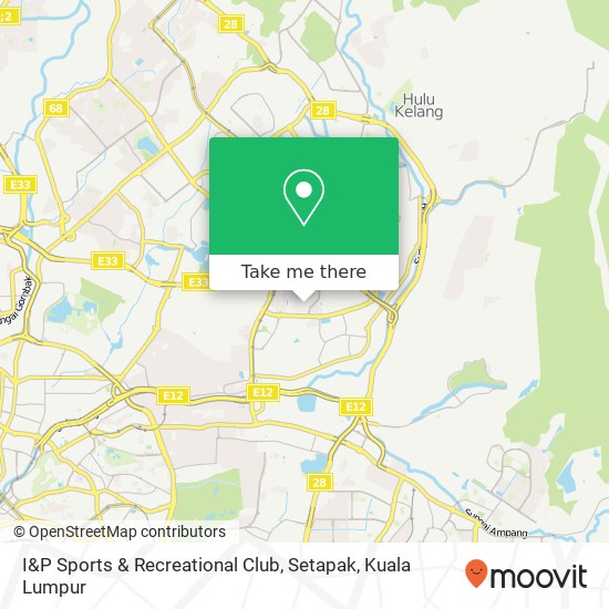 I&P Sports & Recreational Club, Setapak map