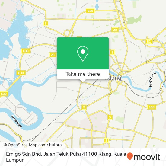 Emigo Sdn Bhd, Jalan Teluk Pulai 41100 Klang map