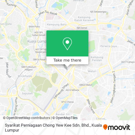 Syarikat Perniagaan Chong Yew Kee Sdn. Bhd. map