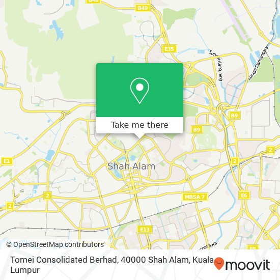 Peta Tomei Consolidated Berhad, 40000 Shah Alam