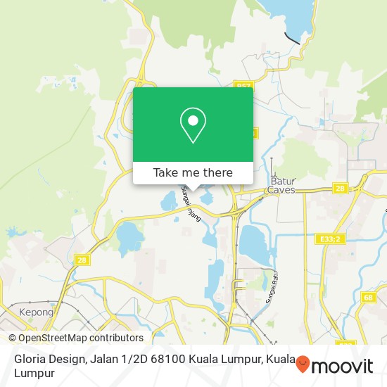 Gloria Design, Jalan 1 / 2D 68100 Kuala Lumpur map