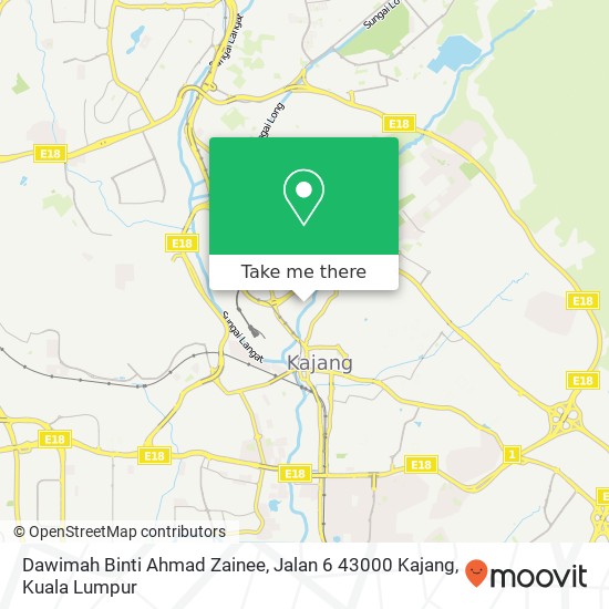 Dawimah Binti Ahmad Zainee, Jalan 6 43000 Kajang map