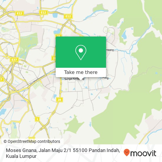 Moses Gnana, Jalan Maju 2 / 1 55100 Pandan Indah map