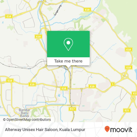 Alterway Unisex Hair Saloon map