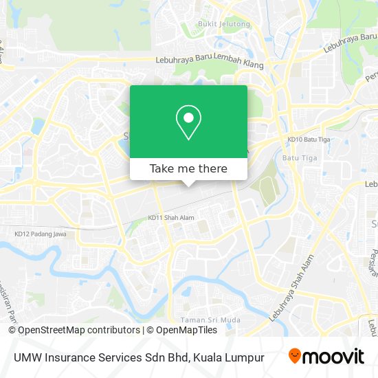 UMW Insurance Services Sdn Bhd map