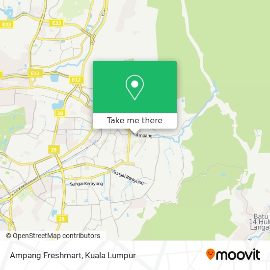Ampang Freshmart map