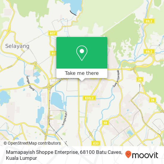 Peta Mamapayish Shoppe Enterprise, 68100 Batu Caves