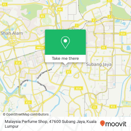 Malaysia Perfume Shop, 47600 Subang Jaya map