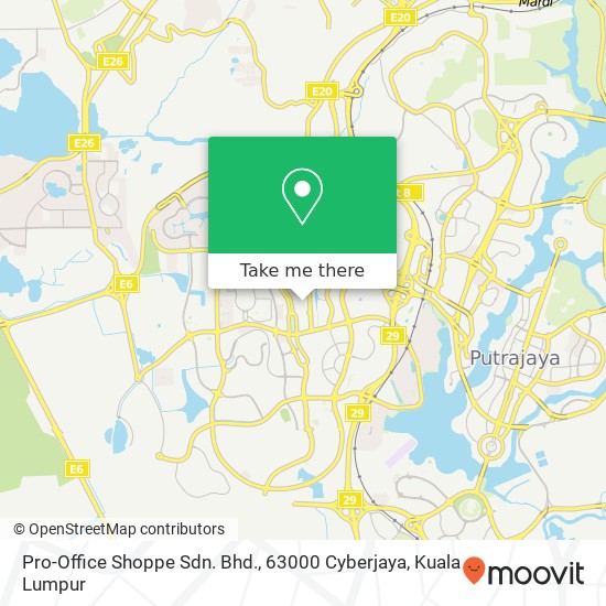 Pro-Office Shoppe Sdn. Bhd., 63000 Cyberjaya map