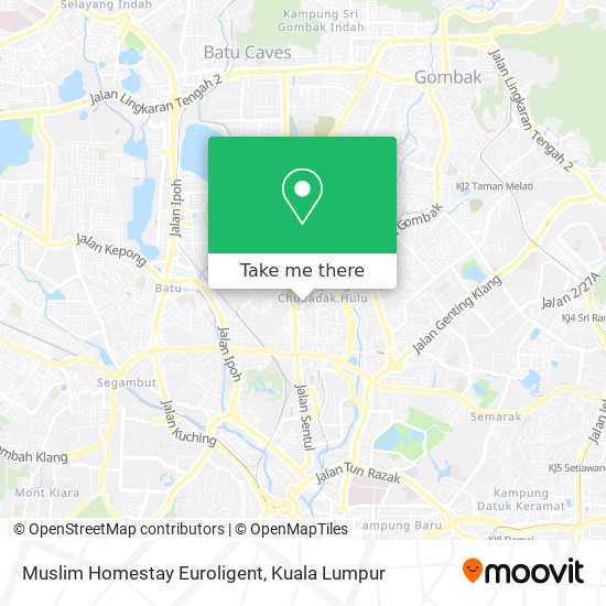 Muslim Homestay Euroligent map