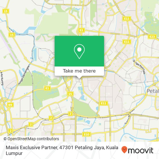 Peta Maxis Exclusive Partner, 47301 Petaling Jaya