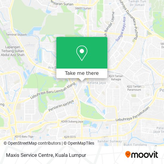 Maxis Service Centre map