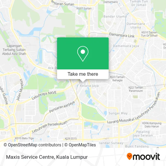 Maxis Service Centre map