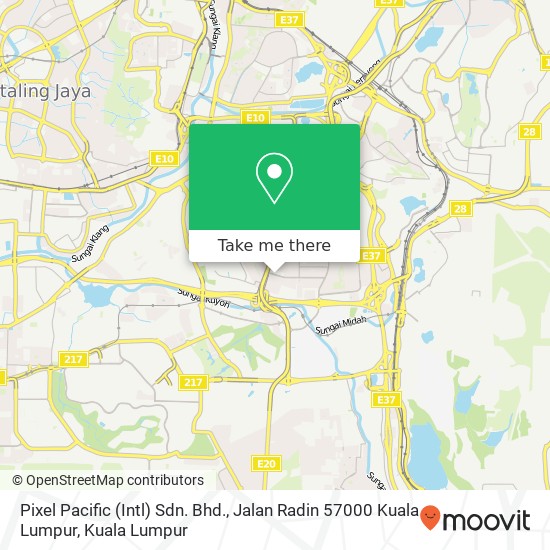 Pixel Pacific (Intl) Sdn. Bhd., Jalan Radin 57000 Kuala Lumpur map