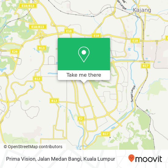 Prima Vision, Jalan Medan Bangi map