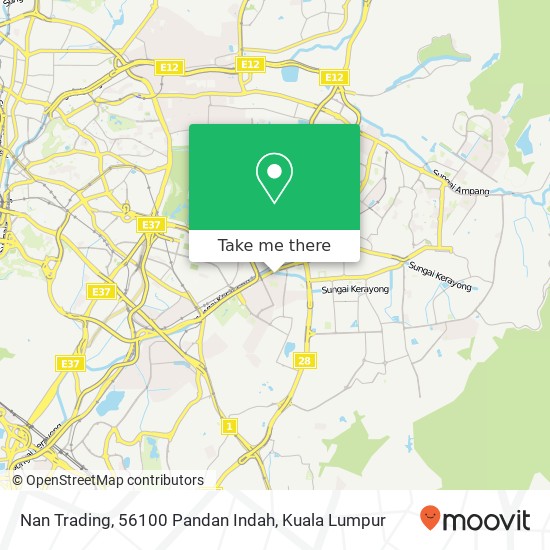 Nan Trading, 56100 Pandan Indah map