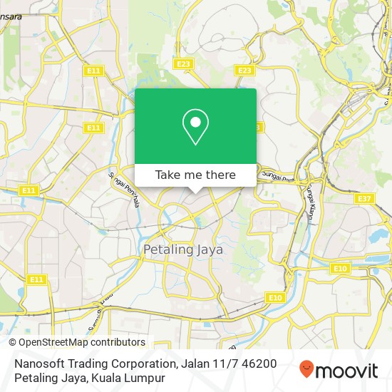 Nanosoft Trading Corporation, Jalan 11 / 7 46200 Petaling Jaya map