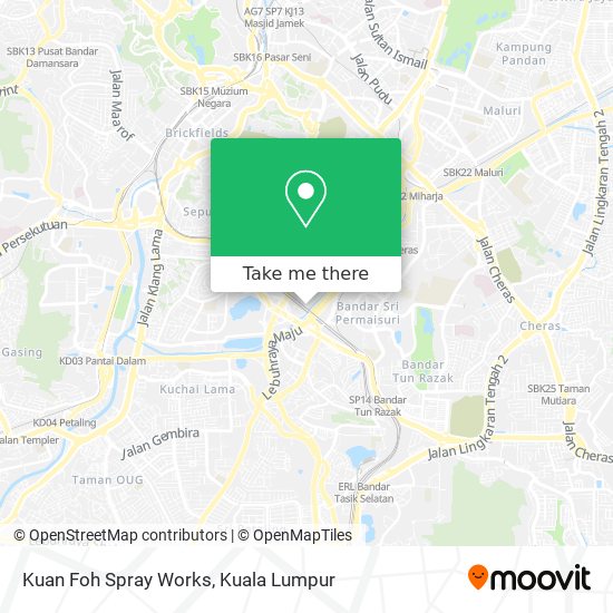 Kuan Foh Spray Works map