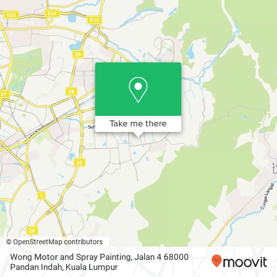 Wong Motor and Spray Painting, Jalan 4 68000 Pandan Indah map