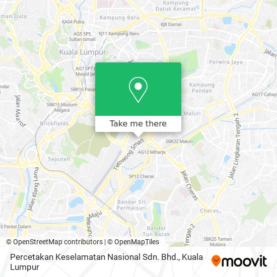 Peta Percetakan Keselamatan Nasional Sdn. Bhd.