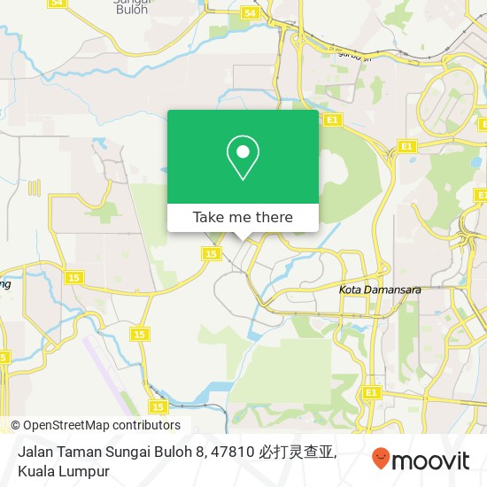 Jalan Taman Sungai Buloh 8, 47810 必打灵查亚 map
